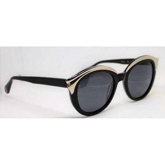 New Zac Posen Sunglasses Dionne in Black Large Cat Eye 50-20-140 Last One main image 5